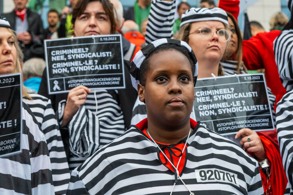 right protest again threatened belgium