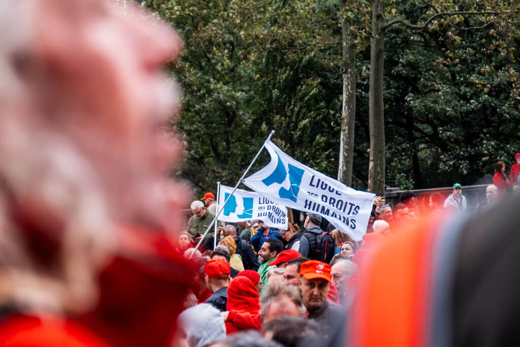 right protest again threatened belgium