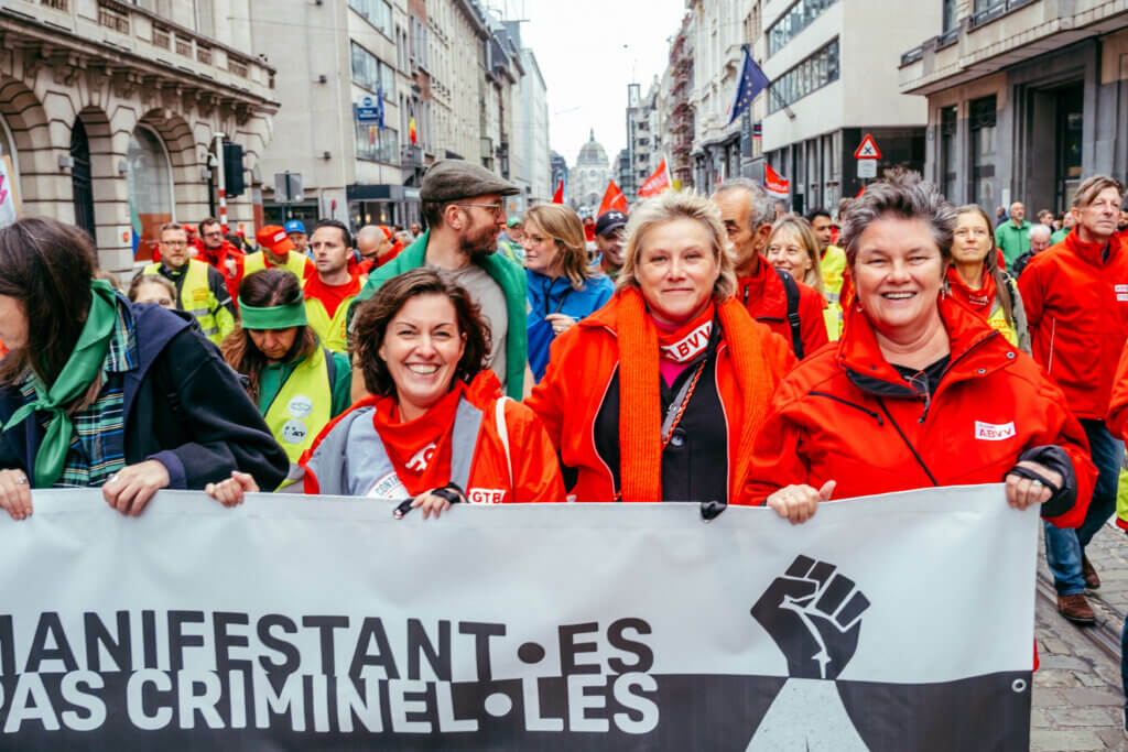 right protest again threatened belgium